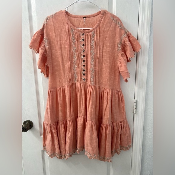 Free People Santiago Cotton Babydoll Dress (Size XS) - Picture 4 of 12